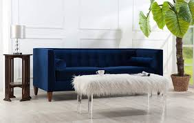 Velvet is an incredibly tactile and inviting material, so try to select cushions, throws and accessories that are soft to touch and bursting with. Blue Velvet Sofas With Creative Living Room Decor Ideas