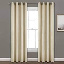 Buy single curtain and get the best deals at the lowest prices on ebay! 84 X52 Faux Linen Absolute Blackout Grommet Top Single Window Curtain Panel Beige Lush Decor Target