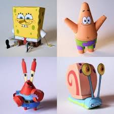 Spongebob Squarepants Papercraft Roundup Paper Toys Paper Crafts Spongebob