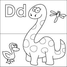 Letter D Coloring Page Dinosaur Dots Duck Dragonfly From Www Coloringpages Dinosaur Coloring Pages Alphabet Coloring Pages Coloring Pages