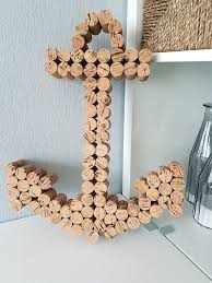 Maritime Cork Decoration Anchor Seahorses Tinker With Wine Corks Amp Anchor Cork Corks Decoration Maritime S Wine Cork Crafts Wine Cork Art Cork Art