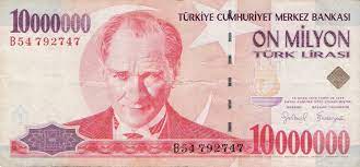 11 haziran 1930 tarihinde türkiye cumhuriyet merkez bankası kanunu kabul edilmiş ve 3 ekim 1931'de merkez bankası kurulmuştur. 10 000 000 Lira Turkey Numista