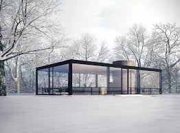 Philip Johnson Glass House Covered In Snow Magical Glass House Design Philip Johnson Glass House Architecture Glass