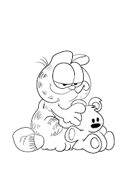 Download this adorable dog printable to delight your child. Garfield And Pooky Coloring Page Free Printable Coloring Pages For Kids