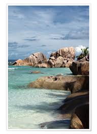 Unique tropical beach posters designed and sold by artists. Tropical Beach In The Seychelles Posters And Prints Posterlounge Com