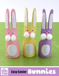 Such a cute addition to your easter desserts. Easter Bunny Craft Idea The Craft Train