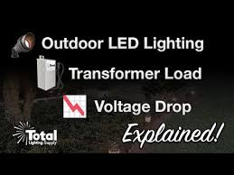 Outdoor Led Lighting Transformer Load Voltage Drop Explained By Total Led Malibu Lighting