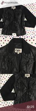 Start Bid 10 Chia Leather Mesh Sleeves Jacket Vintage Jacket Mesh Sleeves Clothes Design