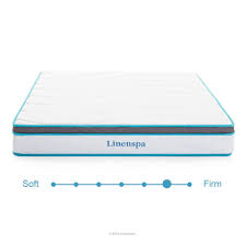 Linenspa 8 In Queen Memory Foam And Innerspring Hybrid Mattress Ls08qqmfsp The Home Depot Hybrid Mattress Queen Memory Foam Mattress Foam Mattress