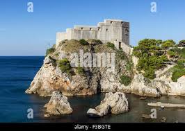 Lovrijenac St. Lawrence Fortress in Dubrovnik, Croatia Stock Photo