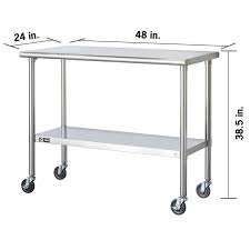Trinity Stainless Steel Prep Table In 2020 Stainless Steel Prep Table Stainless Table Stainless Steel Table