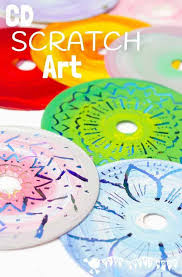 Maybe you would like to learn more about one of these? Colourful Cd Scratch Art Kids Recycled Art Kids Craft Room