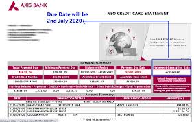 Your credit card statement must is mailed to you 21 days before your due date to give you a chance to take advantage of the grace period, if it applies. What Is The Due Date For Axis Bank Credit Card Payment