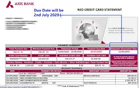 What are the different components of a credit card statement? Understanding Your Axis Credit Card Statement