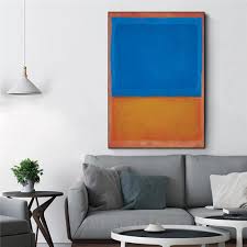 From pale ice blue to deep indigo, blue decor is having a moment. Mark Rothko Classical Oil Painting Wall Art Picture Home Decor Canvas Print Living Room Modern Untitled Red Blue Orange Painting Calligraphy Aliexpress