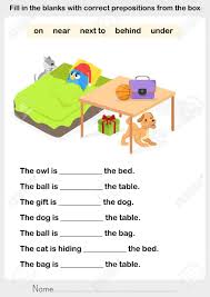 Image Result For Preposition Worksheets In On Under Preposition Worksheets Preposition Worksheets Kindergarten English Grammar Worksheets