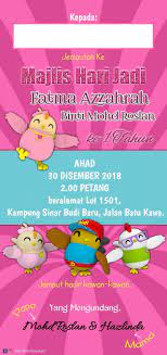 Semua orang akan menyukai mereka! K A D H A R I J A D I Daripada Kad Jemputan Bajet Facebook