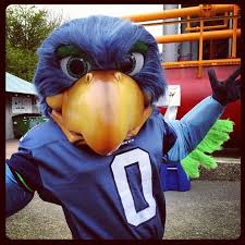 The Seahawks Mascot Join In The Ms Walk At Gas Works Park Seahawks Mascot Seattle Seahawks Seahawks