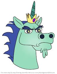 Learn How to Draw King Pony Head from Star vs the Forces of Evil (Star vs.  the Forces of Evil) Step by Step : Drawing Tutorials