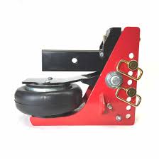 The gooseneck surge air hitch is the only air ride hitch to exclusively work in a forward and back motion, which often times this is the biggest jerk you feel when towing gooseneck trailers. Shocker Air Receiver Hitch Adjustable Ball Mount