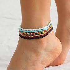 Write down the measurement, and add about four inches. Buy Vflowee Boho Handmade Beaded African Anklets Multicolor Women Stretch Seed Beads Rainbow Ankle Bracelets Glass Bead Bracelet Elastic Foot And Hand Chain Jewelry 7pcs Online In Turkey B08w1tm78k