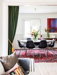 Our Founder Lesley Pennington S Boho Chic Dining Room Bruno Mathsson Dining Table And Eames Chairs Vintage Pe Chic Dining Room Home Dining Room Inspiration