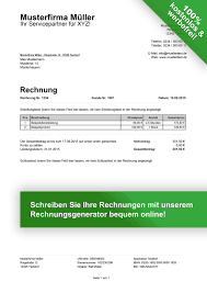 Rechnungsmuster Kostenlos Rechnung Muster Fur Jeden Zweck