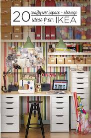 20 Crafty Workspace Storage Ideas From Ikea Workspace Storage Craft Room Home Crafts