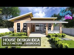 house design idea 10 x 7 meters 3 bedroom youtube affordable house plans farmhouse style house plans small house design exterior