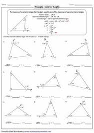 Triangles Worksheets Matematica Apprendimento Scienza