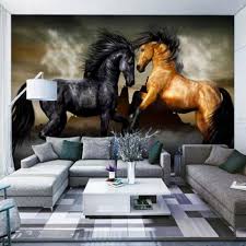 Descarga gratis esta foto de fondo de papel tapiz cuboide abstracto geométrico 3d y descubre más de 6 millones de fotos de stock en freepik. 3d Black And Brown Horses Custom Wallpaper Mural Custom Photo Wallpaper Horse Mural Wall Art Wallpaper