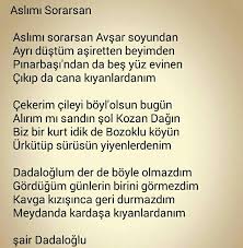 Dadaloglu Alintilar Siir Psikoloji