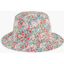 J Crew Bucket Hat In Liberty Poppy And Daisy Floral 35 Liked On Polyvore Featuring Accessories Hats Cotton Buc Outfits With Hats Hats Womens Bucket Hat