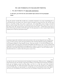 Paragraph Writing Exercise Topic Sentences Paragraph Writing Writing Exercises