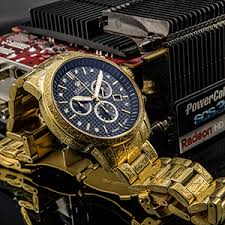 Swiss made 5 years warranty international ⌚ limited to 1000 pieces worldwide 50 meters waterproof zürich, switzerland discover your fav www.louisxviwatches.com. Louis Xvi Herren Armbanduhr Palais Royale Stahlband Gold Schwarz Karbon Echte Diamanten Chronograph Analog Quarz Edelstahl 873 Amazon De Uhren