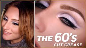 60s original cut crease makeup tutorial