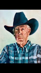This rugged cowboy is the late father of a dear friend’s husband, a man  deeply loved and remembered. As a Christmas gift, she commissioned me to  paint him—a profound honor that came with both a ...