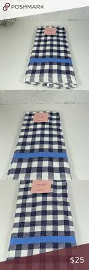 Black And White Checkered Kitchen Towels Kate Spade Navy White Checkered Kitchen Towel Set In 2020 Kitchen Towel Set Towel Set Navy And White