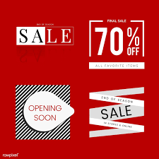 Set Of Sale Promotion Design Template Free Image By Rawpixel Com Promotional Design Banner Design Inspiration Design Template