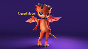 Dragon, furry, chibi, furry are the most prominent tags for this work posted on september 30th, 2019. Chibi Dragon 3d Rigged Model Rigged Cgtrader