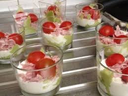Verrine De Jambon Sur Creme De Chevre Et Avocat Recette Recette Verrine Verrine Avocat Tomate Avocat