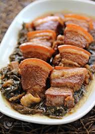(cao) dan dipanaskan sekitar 20 menit. Braised Pork With Mui Choy æ¢…èœç„–çŒªè‚‰ Anncoo Journal Recipe Braised Pork Braised Pork Belly Pork