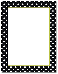Black And White Dots Border Free Black And White Polka Dot Border Borders For Paper Free Printable Stationery Scrapbook Frames