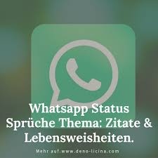 Whatsapp Status Sprüche Thema Zitate Lebensweisheiten