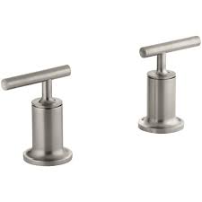 Kohler push pull kohler bathtub faucet will not turn off completely. Kohler Purist Roman Tub Faucet Trim Only In Vibrant Brushed Nickel K T14429 4 Bn The Home Depot