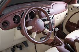This Odd Looking Chrysler Pt Cruiser Has A Nice Custom Interior Carscoops Chrysler Pt Cruiser Cruisers Chrysler