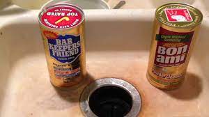 Bar keepers friend is a couple bucks. Kitchen Cleaner Bon Ami Vs Bar Keepers Friend Youtube