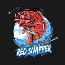 Angler Fish Red Snapper Fisherman Artwork Vector Fish Silhouette Angler Fish Red Snapper