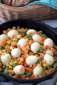 Facebook tweet email send text message. Mixed Vegetables With Quail Eggs Foxy Folksy