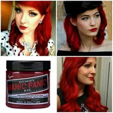 It's far from the violet color you surely crave. Rock N Roll Red Manic Panic Semi Permanent Red Hair Dye Ilovetodye Shopee Philippines